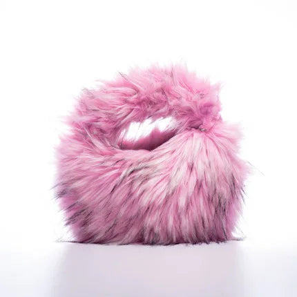 Faux Fur Clutch Bag