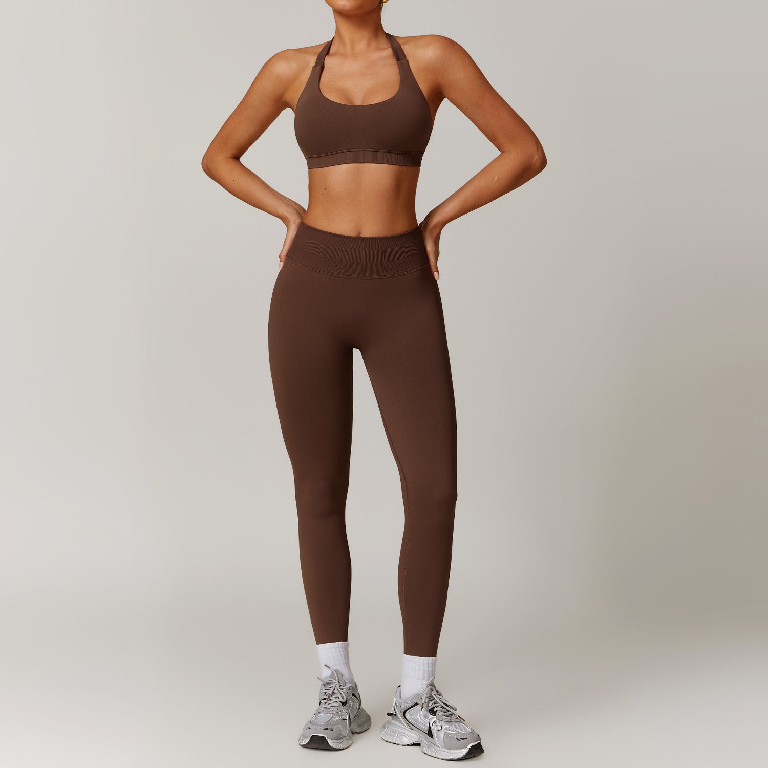 Neck Bra + Pants Set