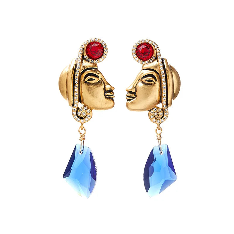 Retro world mystical earrings