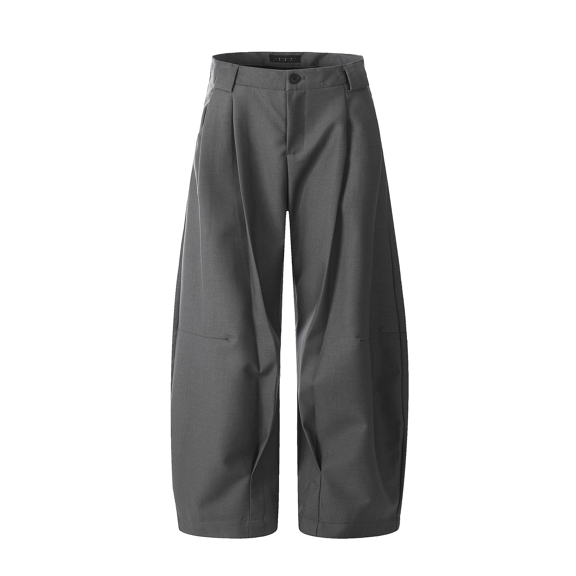 Slanted Trousers, Retro Trendy Loose Fit Wide Leg Pants