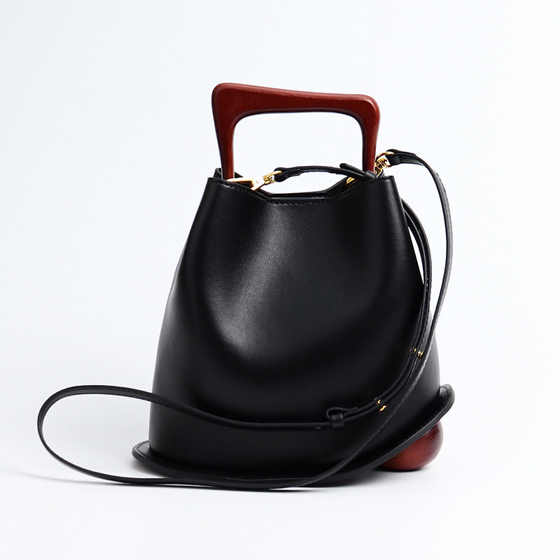 Wooden crossbody bag