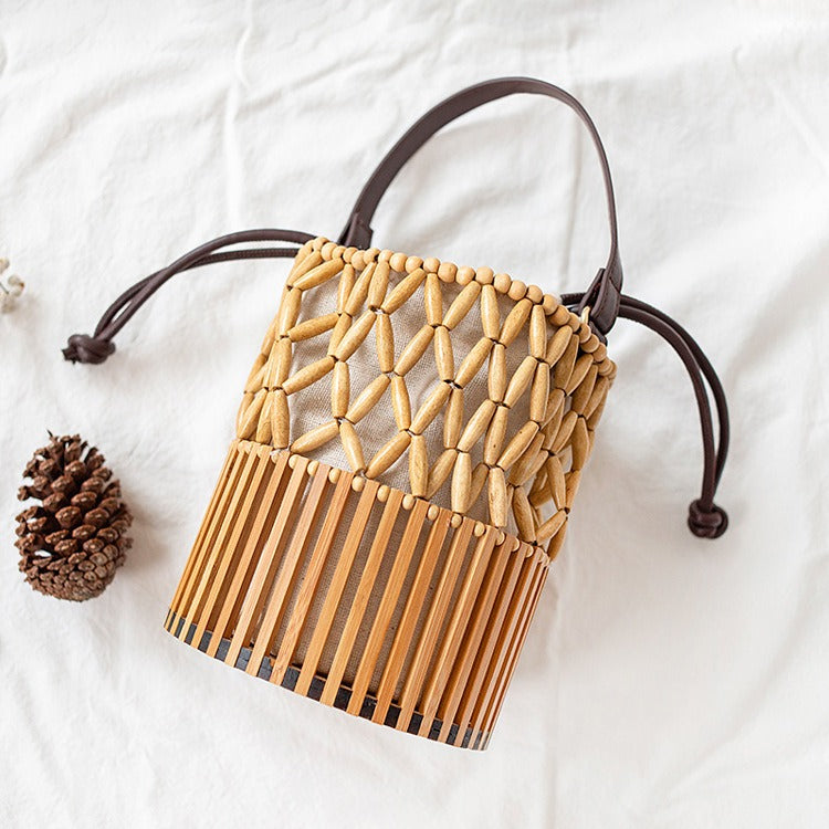 Crossbody bamboo bag